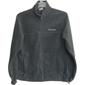 Columbia Women's Fleece Full Zip Jacket Grey WiM3220 RN69724 Size M Pockets